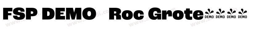 FSP DEMO   Roc Grote字体转换